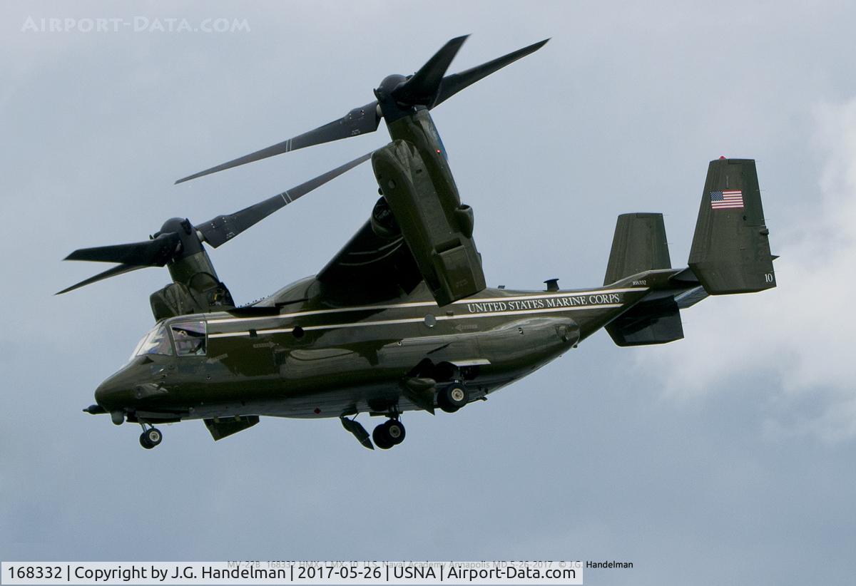 168332, Bell-Boeing MV-22B Osprey C/N D0235, Over USNA Hospital Point.