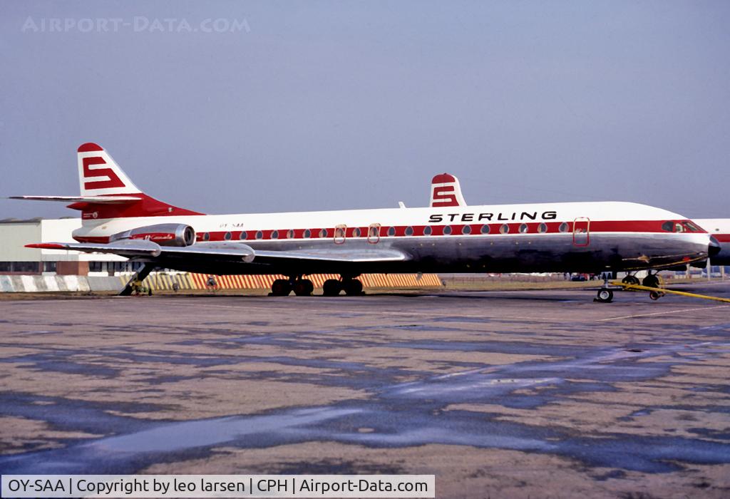 OY-SAA, 1971 Aerospatiale SE-210 Caravelle 12 C/N 270, Copenhagen 04.1972