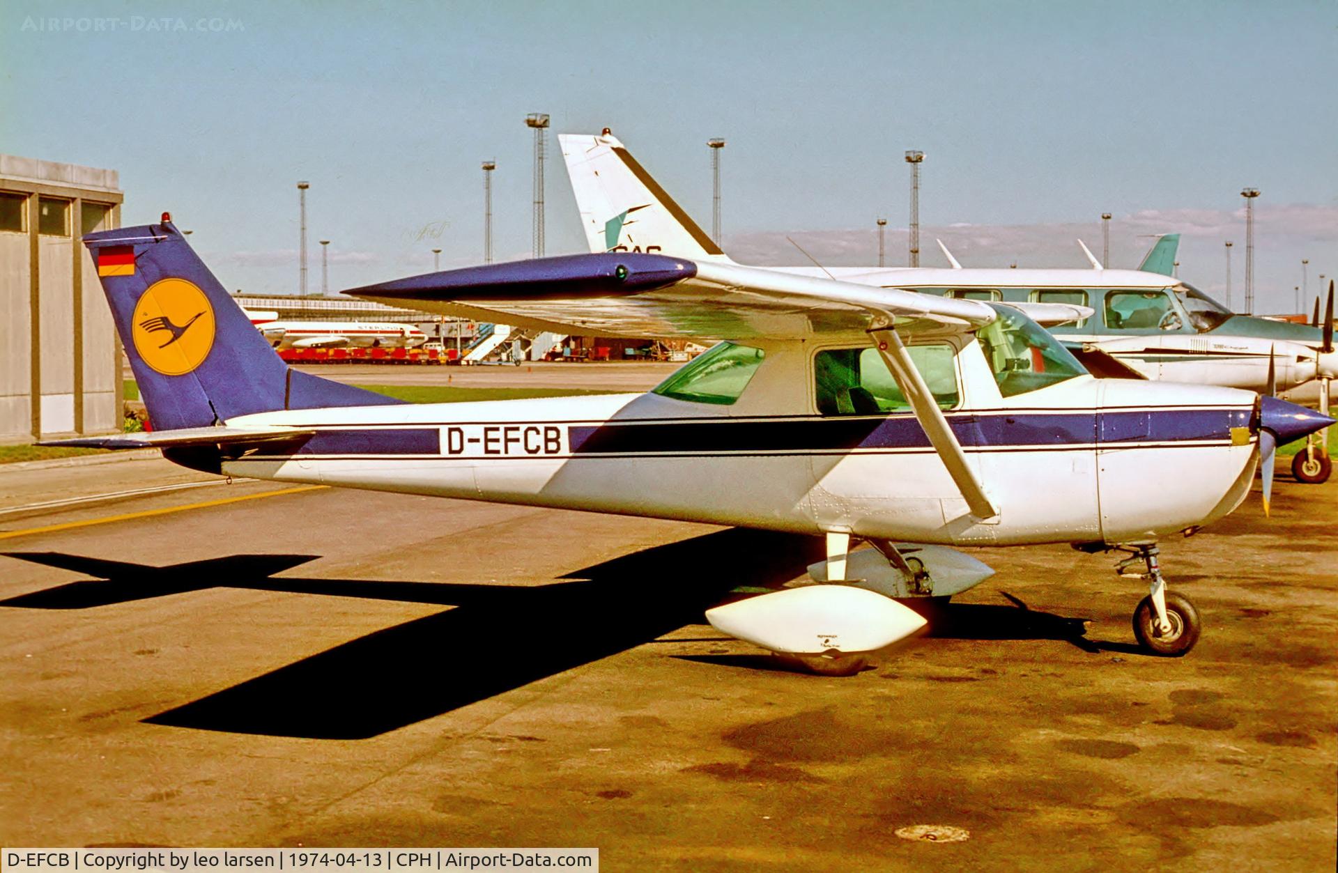 D-EFCB, Cessna 150G C/N 15066196, Copenhagen 13.4.1974