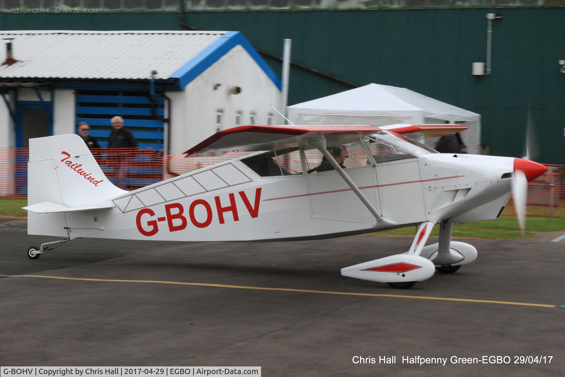 G-BOHV, 1990 Wittman W-8 Tailwind C/N PFA 031-11151, at the Radial & Trainer fly-in