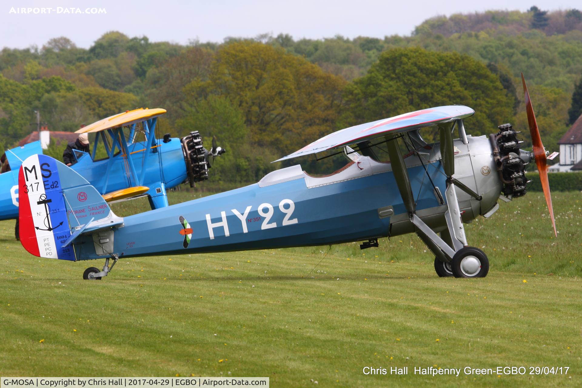 G-MOSA, 1952 Morane-Saulnier MS.317 C/N 351, at the Radial & Trainer fly-in