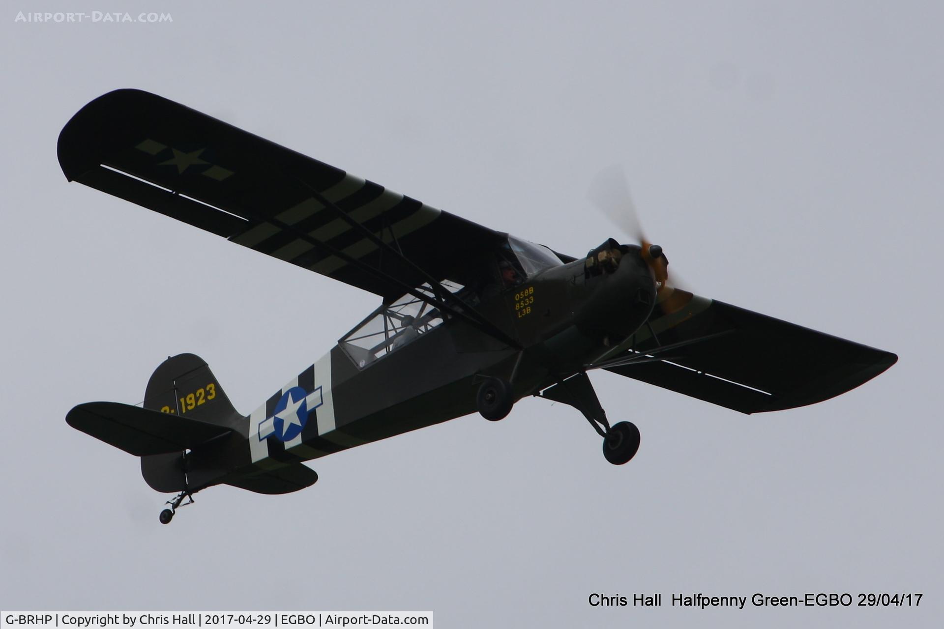 G-BRHP, 1942 Aeronca O-58B Defender C/N 058B-8533, at the Radial & Trainer fly-in