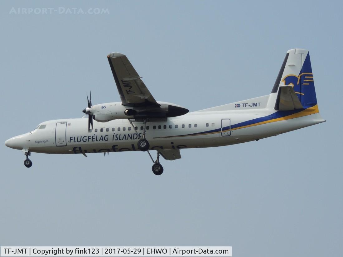 TF-JMT, 1992 Fokker 50 C/N 20250, FUGFELAG F50 LANDING