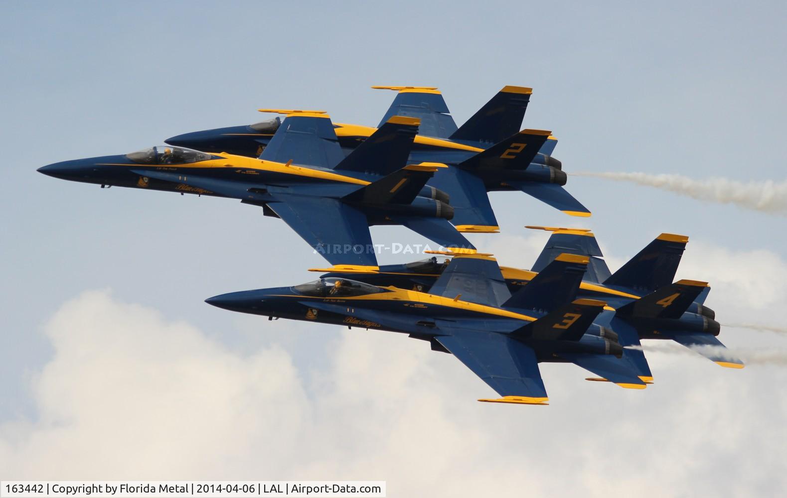 163442, 1987 McDonnell Douglas F/A-18C Hornet C/N 0645/C013, Blue Angels at 2014 Sun N Fun