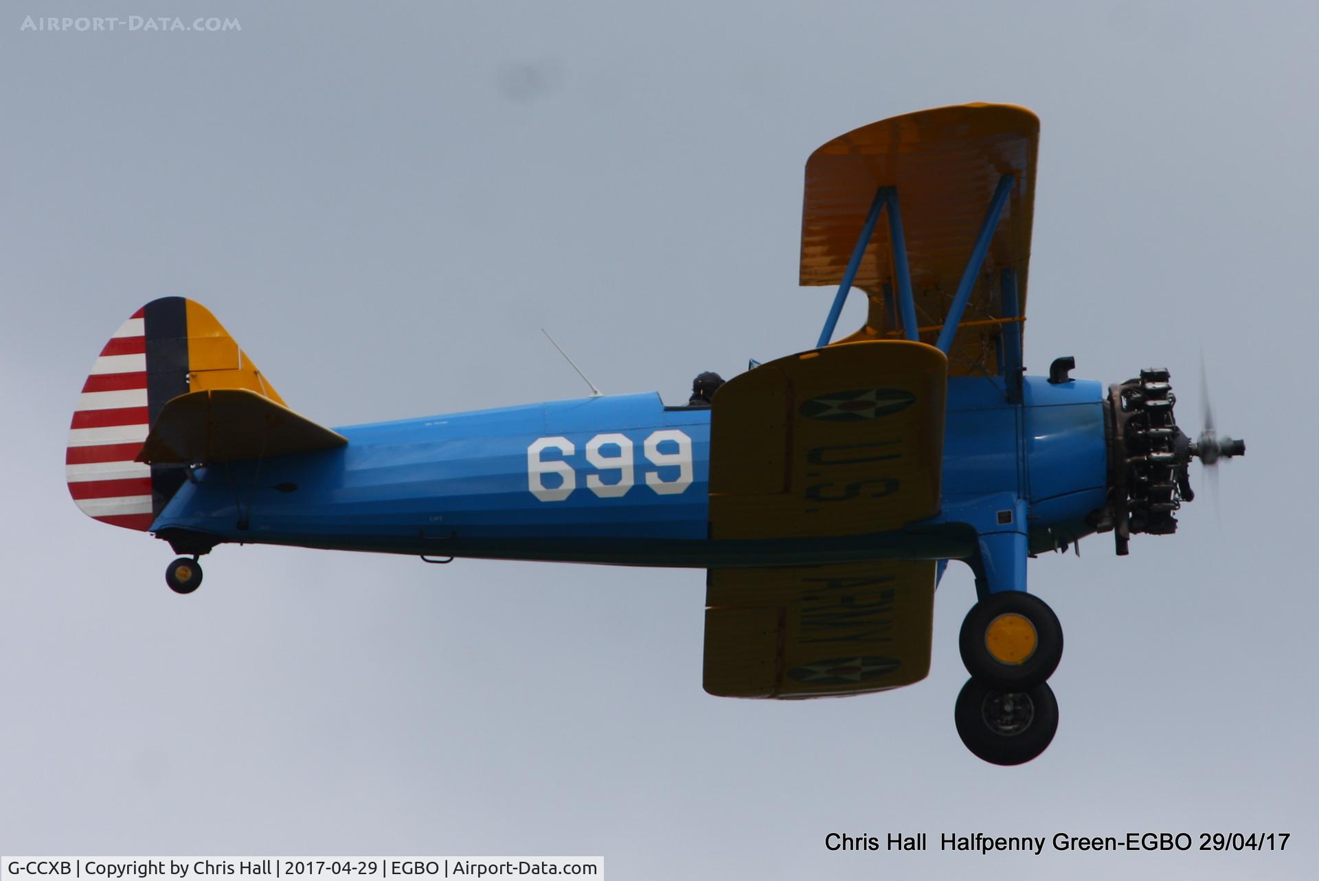 G-CCXB, 1942 Boeing A75L3 C/N 75-7854, at the Radial & Trainer fly-in