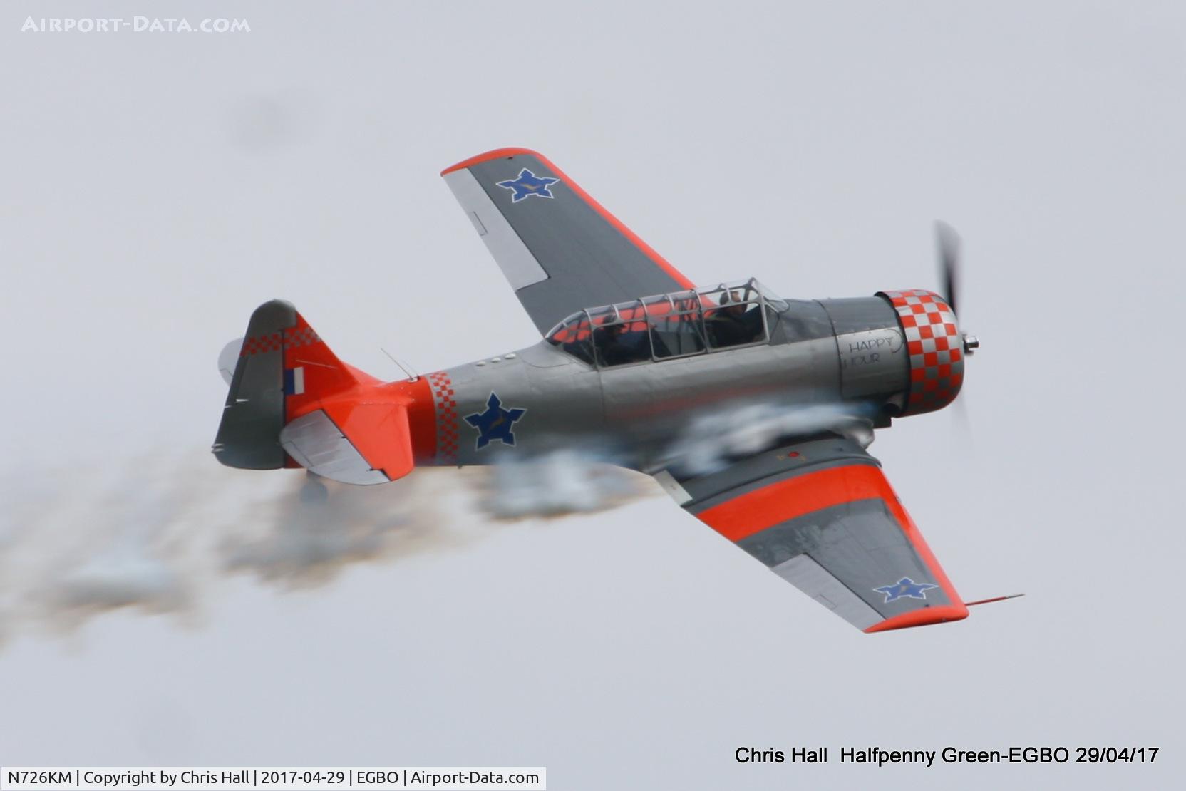 N726KM, 1953 North American AT-6G Texan C/N SA079, at the Radial & Trainer fly-in