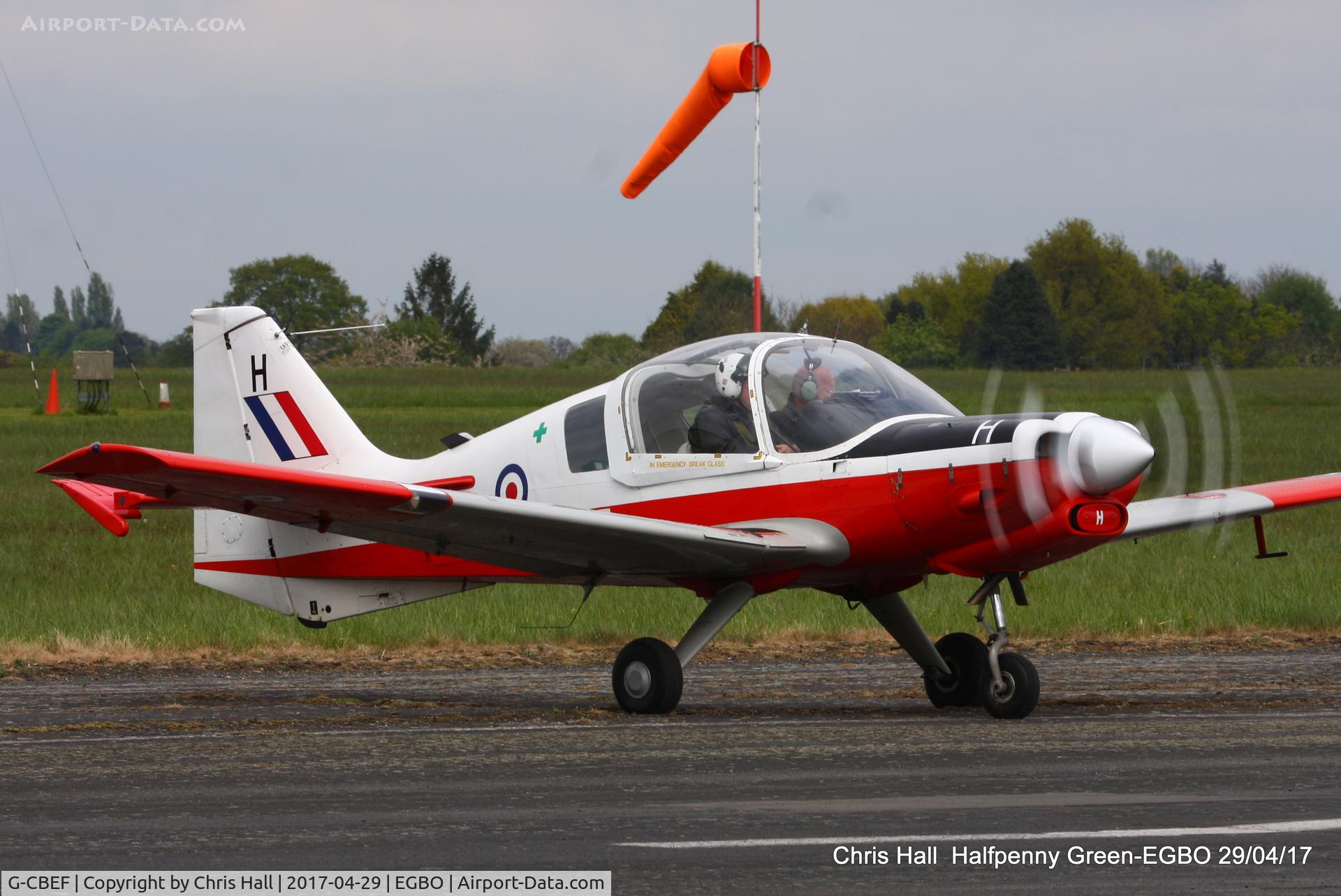 G-CBEF, 1974 Scottish Aviation Bulldog T.1 C/N BH120/286, at the Radial & Trainer fly-in