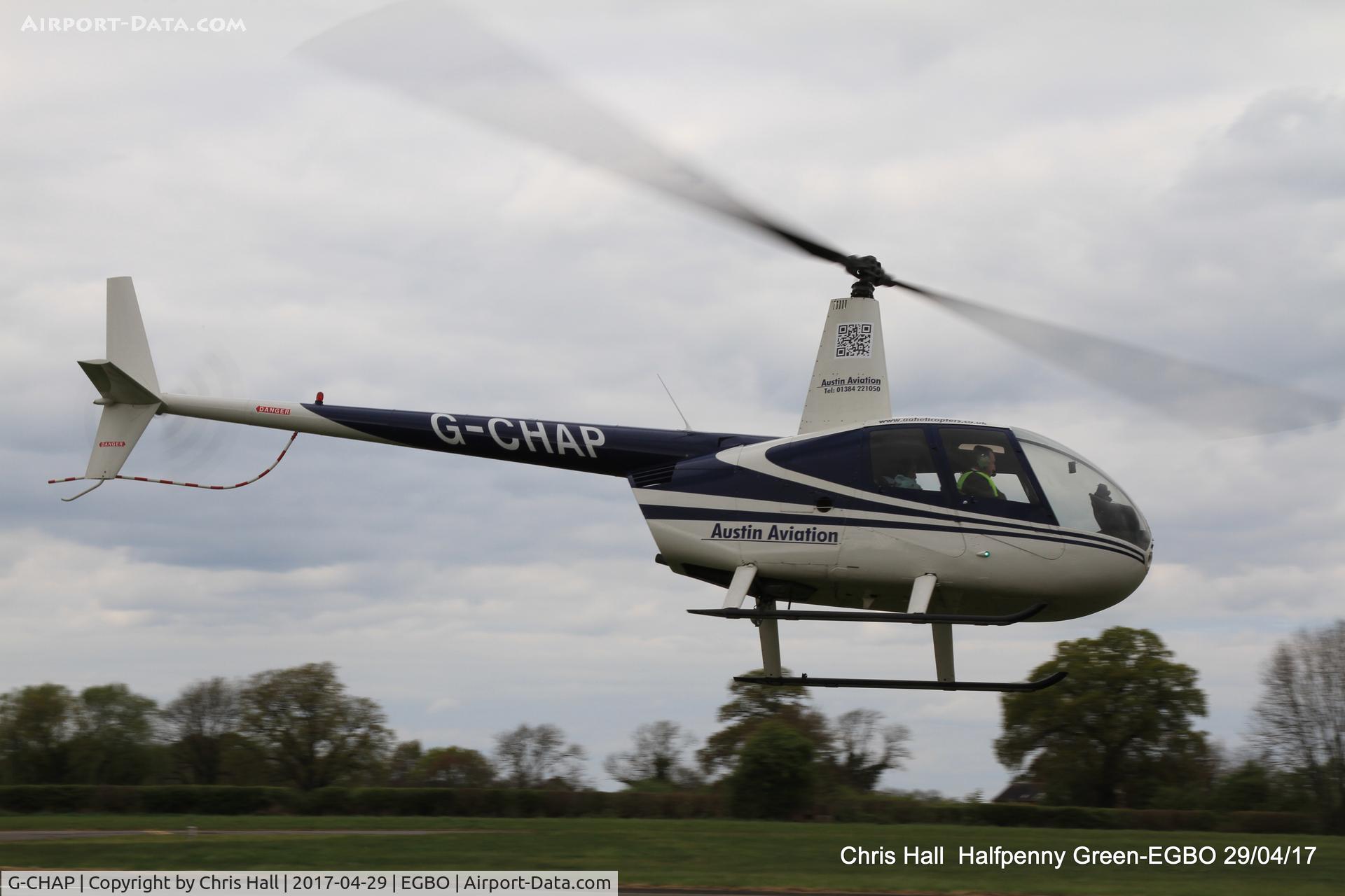 G-CHAP, 1997 Robinson R44 Astro C/N 0326, at the Radial & Trainer fly-in