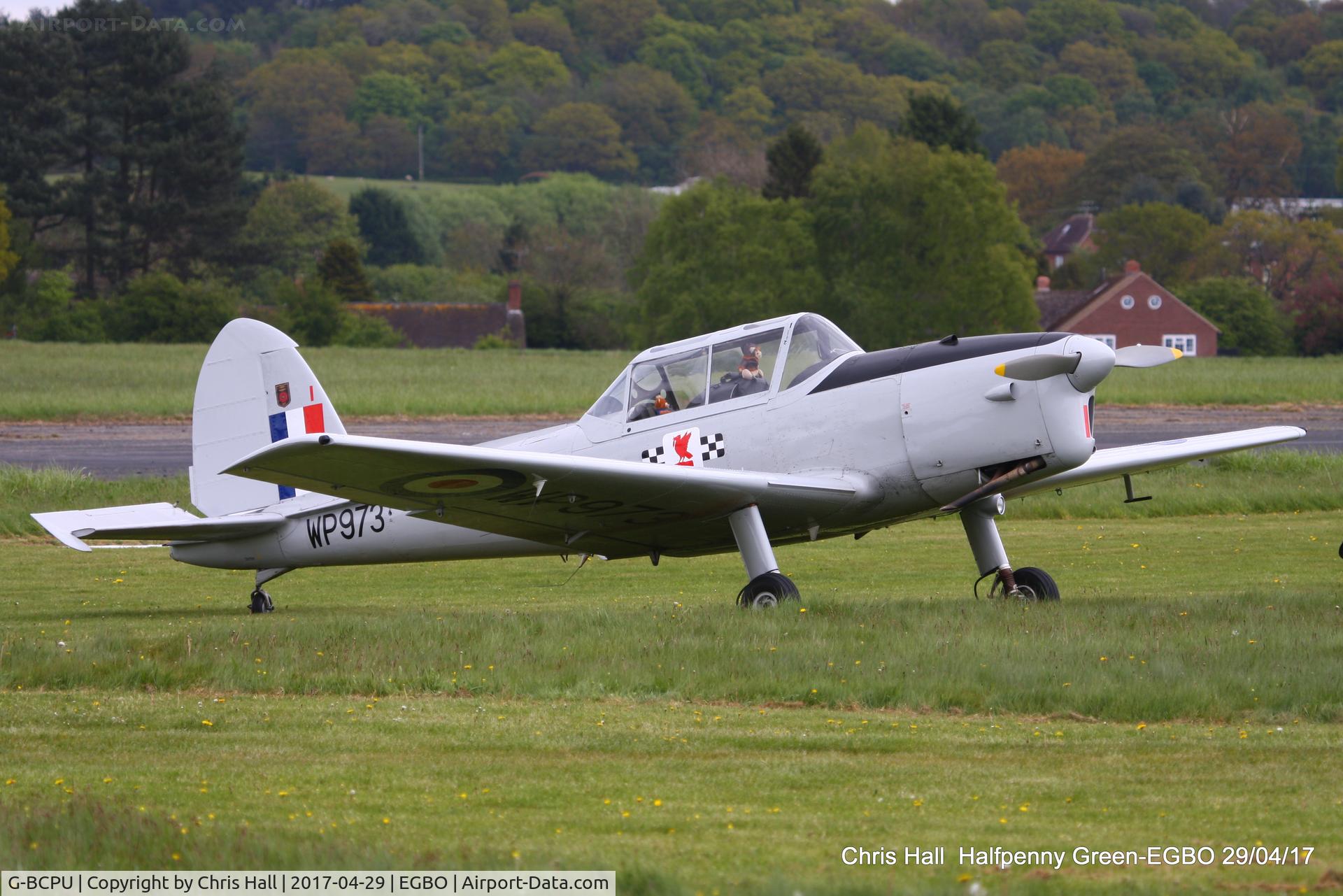 G-BCPU, 1953 De Havilland DHC-1 Chipmunk T.10 C/N C1/0839, at the Radial & Trainer fly-in