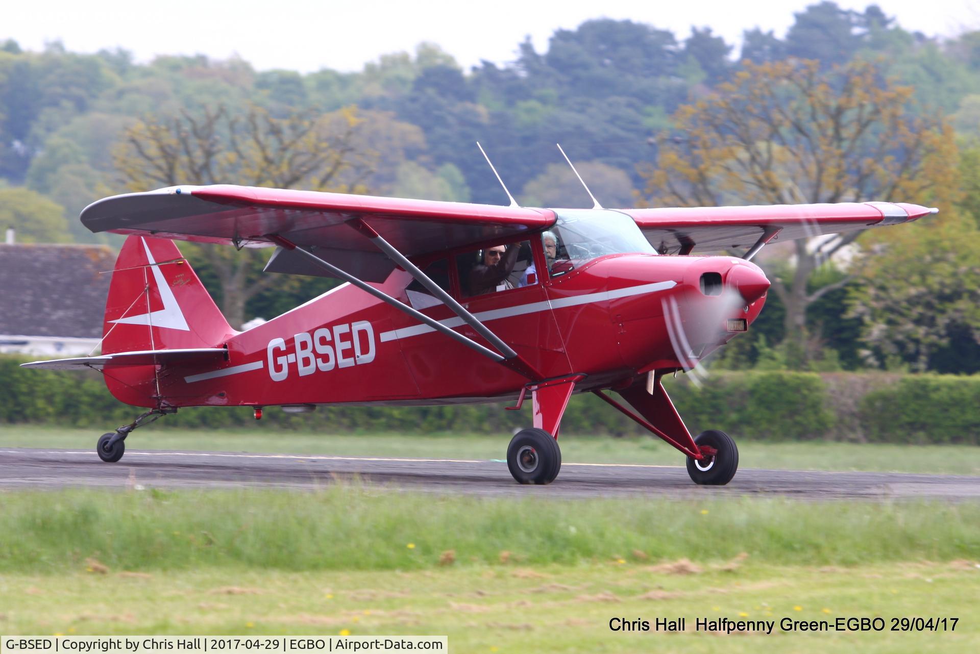 G-BSED, 1957 Piper PA-22-160 Tri Pacer C/N 22-6377, at the Radial & Trainer fly-in