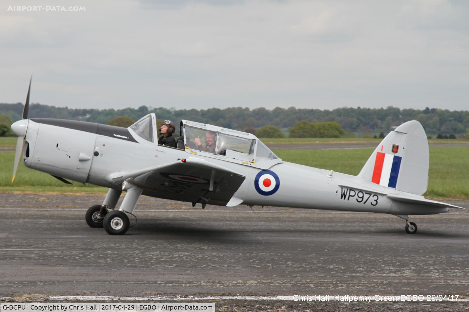 G-BCPU, 1953 De Havilland DHC-1 Chipmunk T.10 C/N C1/0839, at the Radial & Trainer fly-in