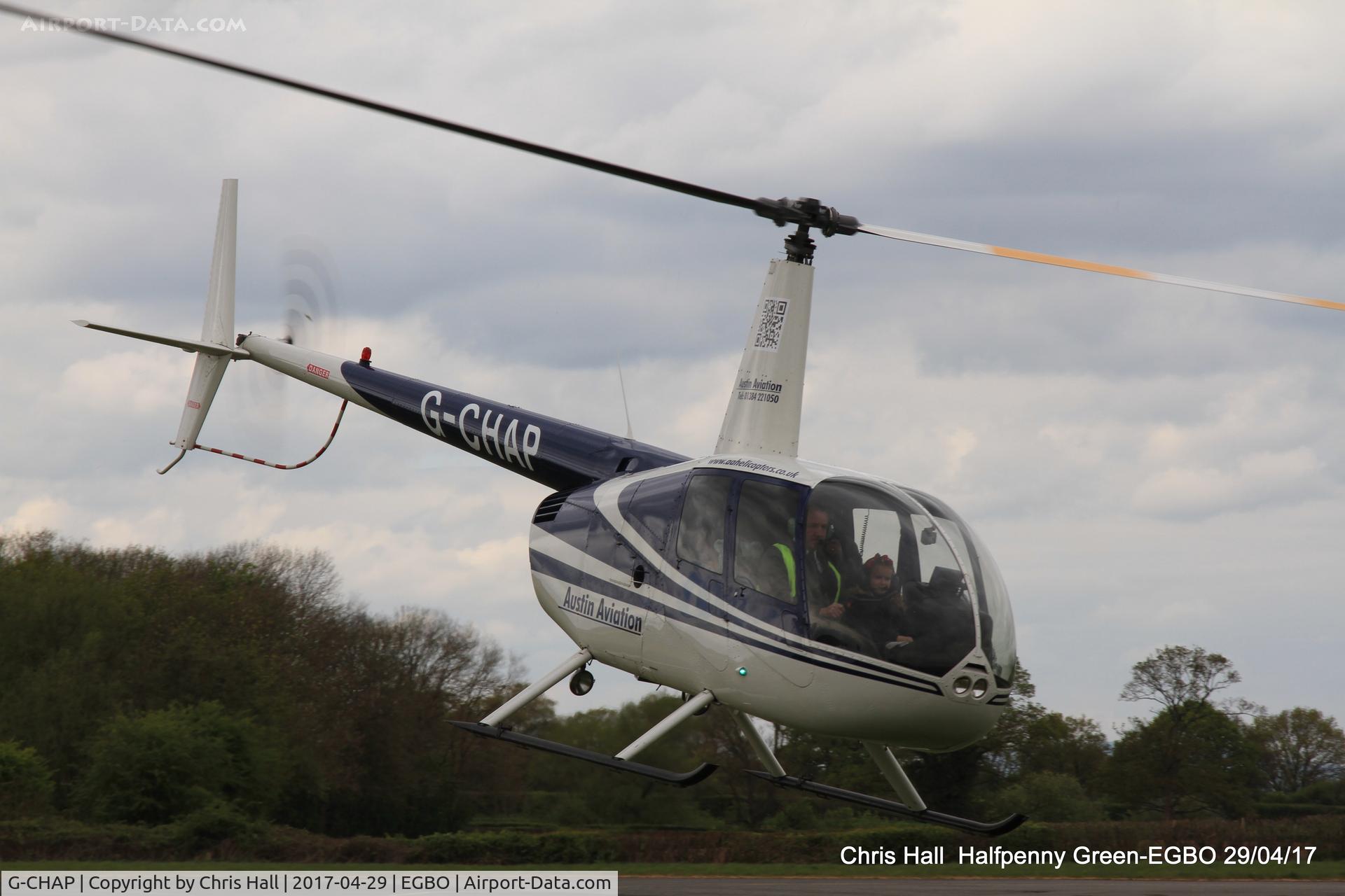 G-CHAP, 1997 Robinson R44 Astro C/N 0326, at the Radial & Trainer fly-in