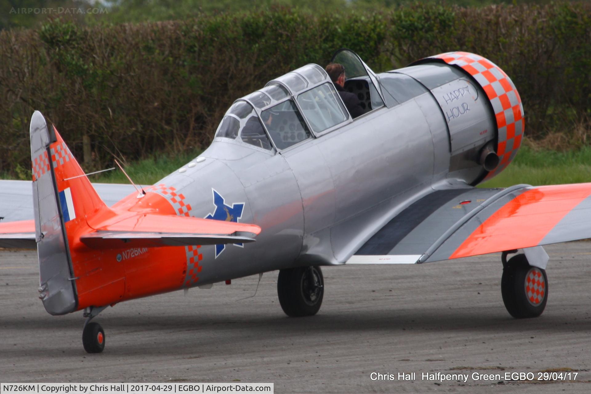 N726KM, 1953 North American AT-6G Texan C/N SA079, at the Radial & Trainer fly-in