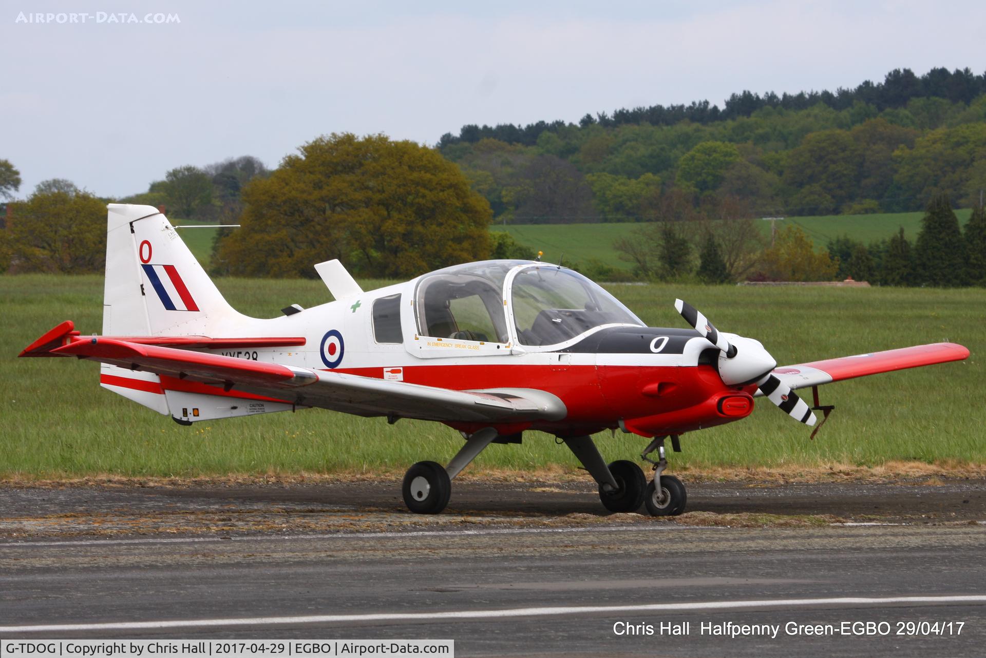 G-TDOG, 1973 Scottish Aviation Bulldog T.1 C/N BH.120/230, at the Radial & Trainer fly-in