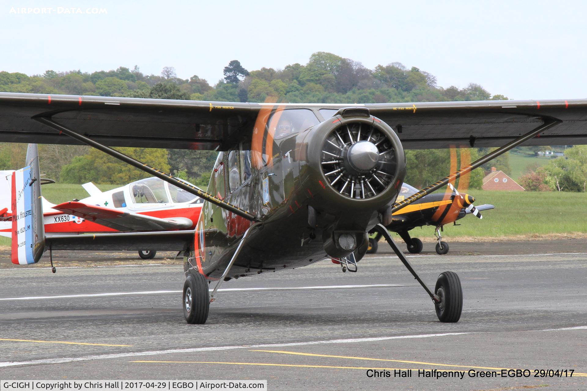 G-CIGH, 1960 Max Holste MH.1521M Broussard C/N 255, at the Radial & Trainer fly-in