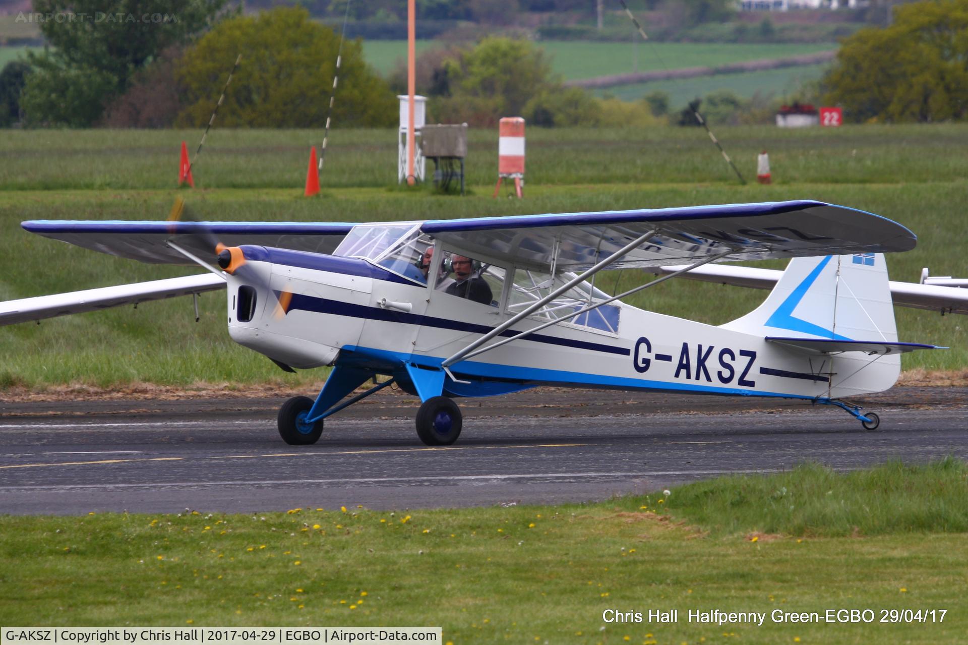 G-AKSZ, 1945 Taylorcraft J Auster 5 C/N 1503, at the Radial & Trainer fly-in