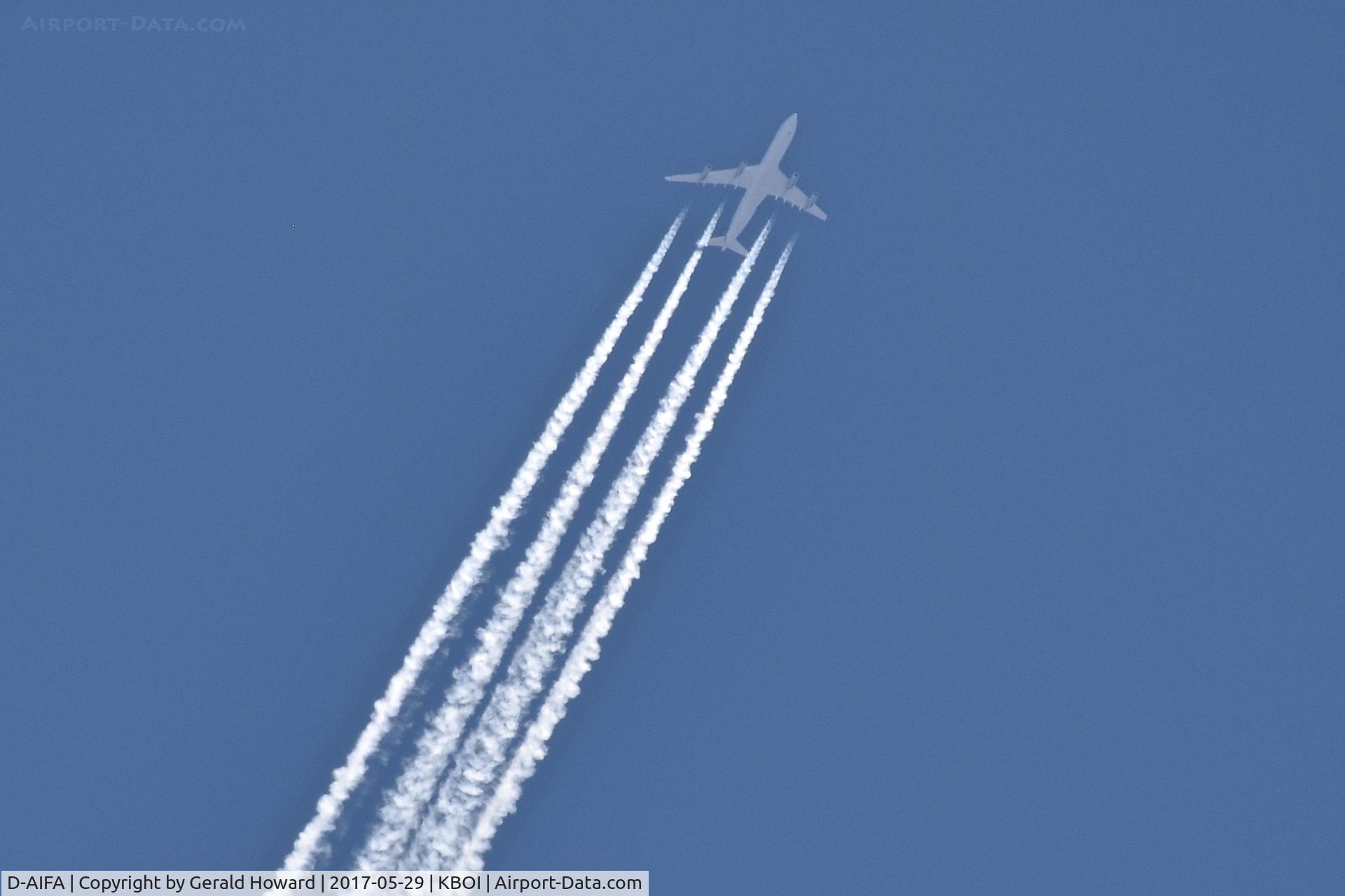 D-AIFA, 2000 Airbus A340-313X C/N 352, Lufthansa Flight 488, FRA to SJC at 39,000 feet over BOI.