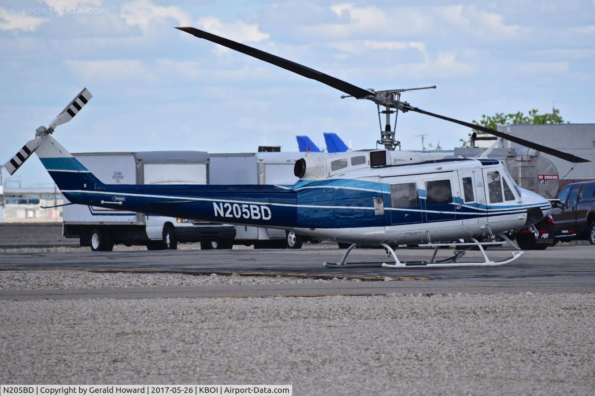N205BD, 1971 Bell 205A-1 C/N 30097, Parked at Aviation Air.