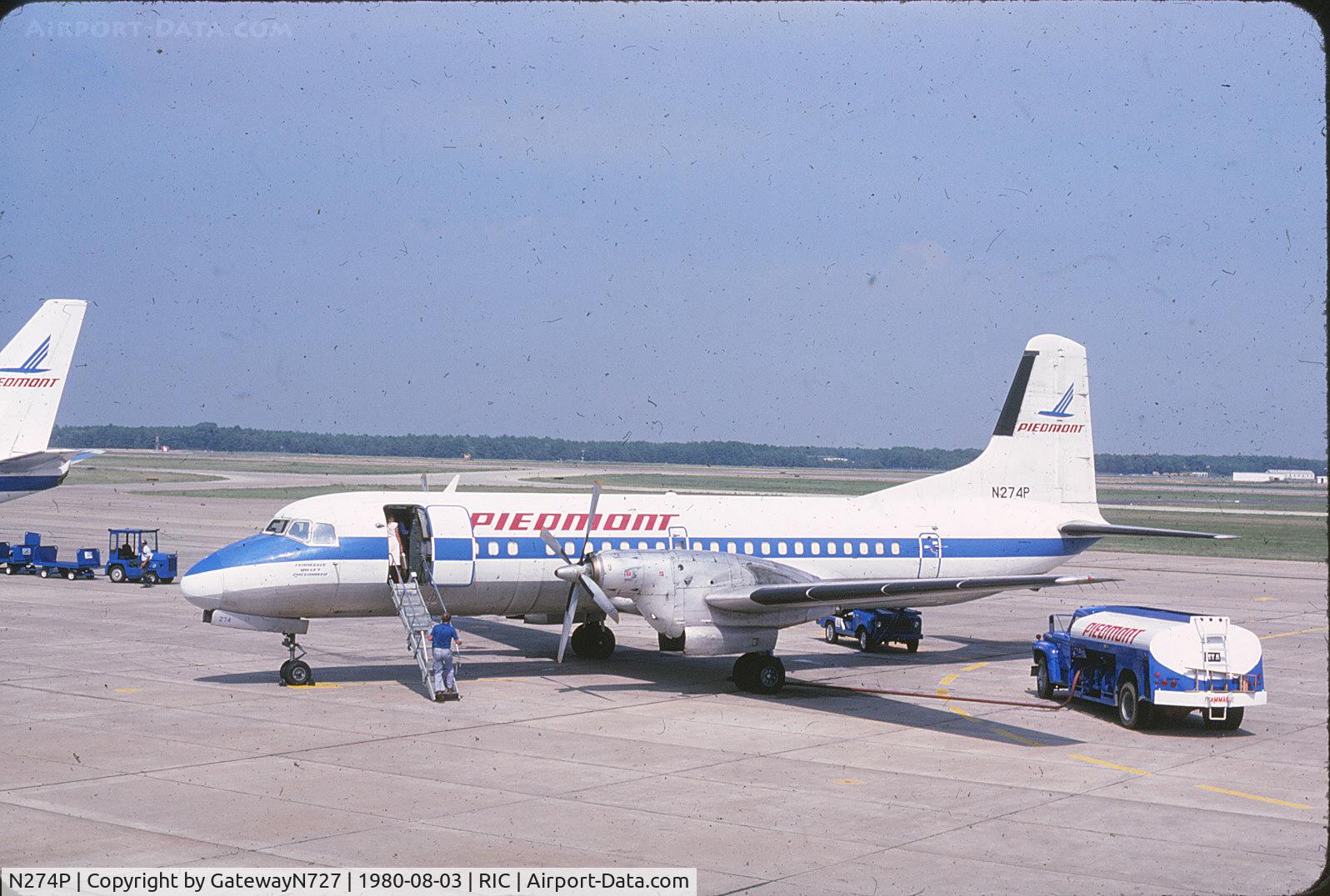 N274P, 1970 Nihon YS-11A-500 C/N 2126, Tennessee Valley Pacemaker. In service w/Piedmont, February, 1970.