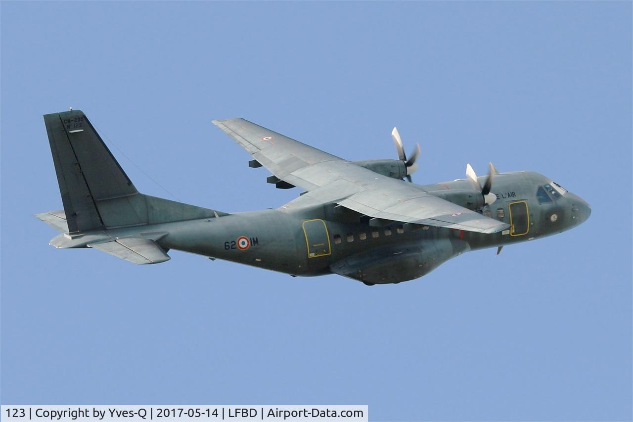 123, Airtech CN-235-200M C/N C123, Airtech CN-235-200M, Take off rwy 05, Bordeaux-Mérignac (LFBD-BOD)