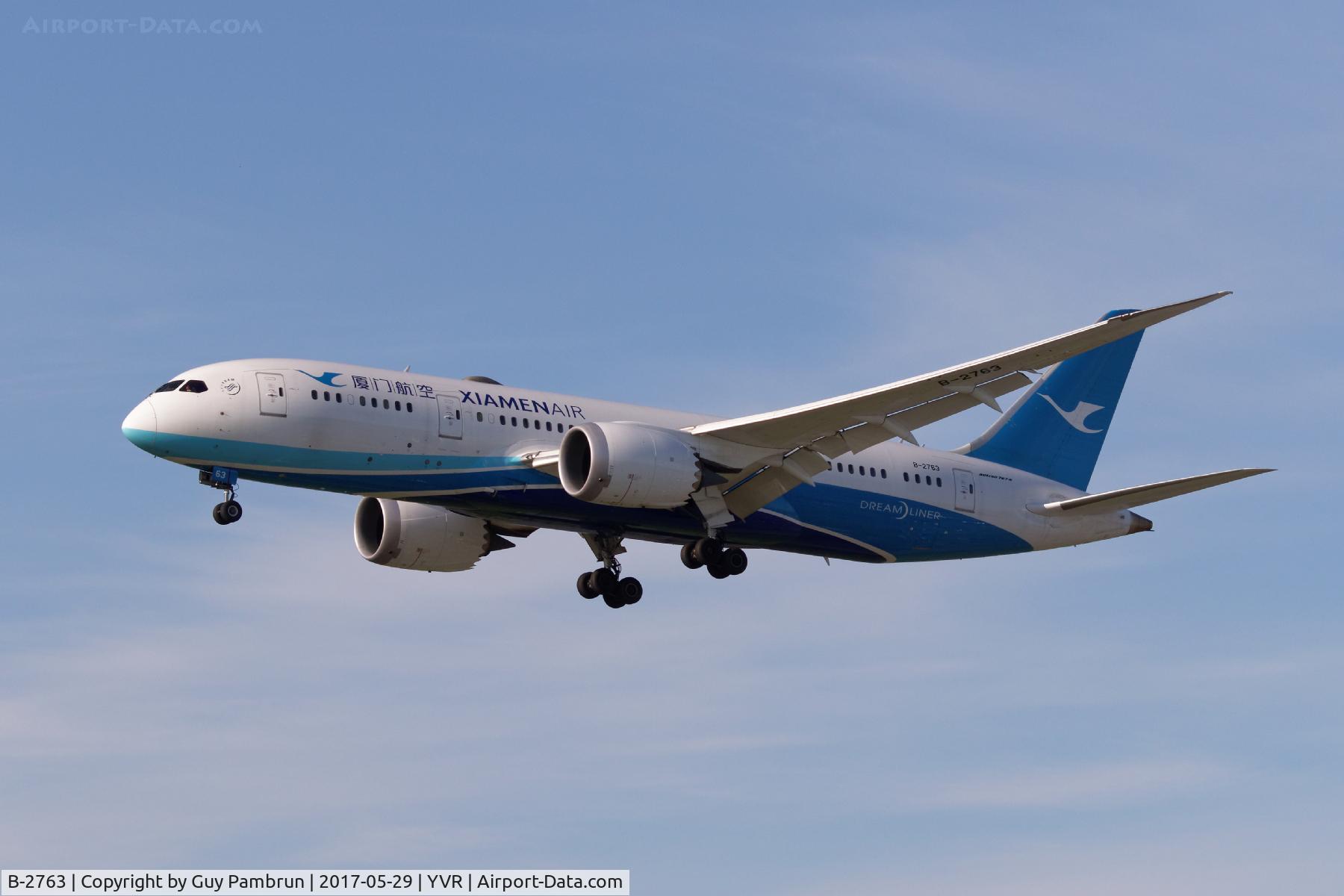 B-2763, 2015 Boeing 787-8 Dreamliner Dreamliner C/N 41543, Landing