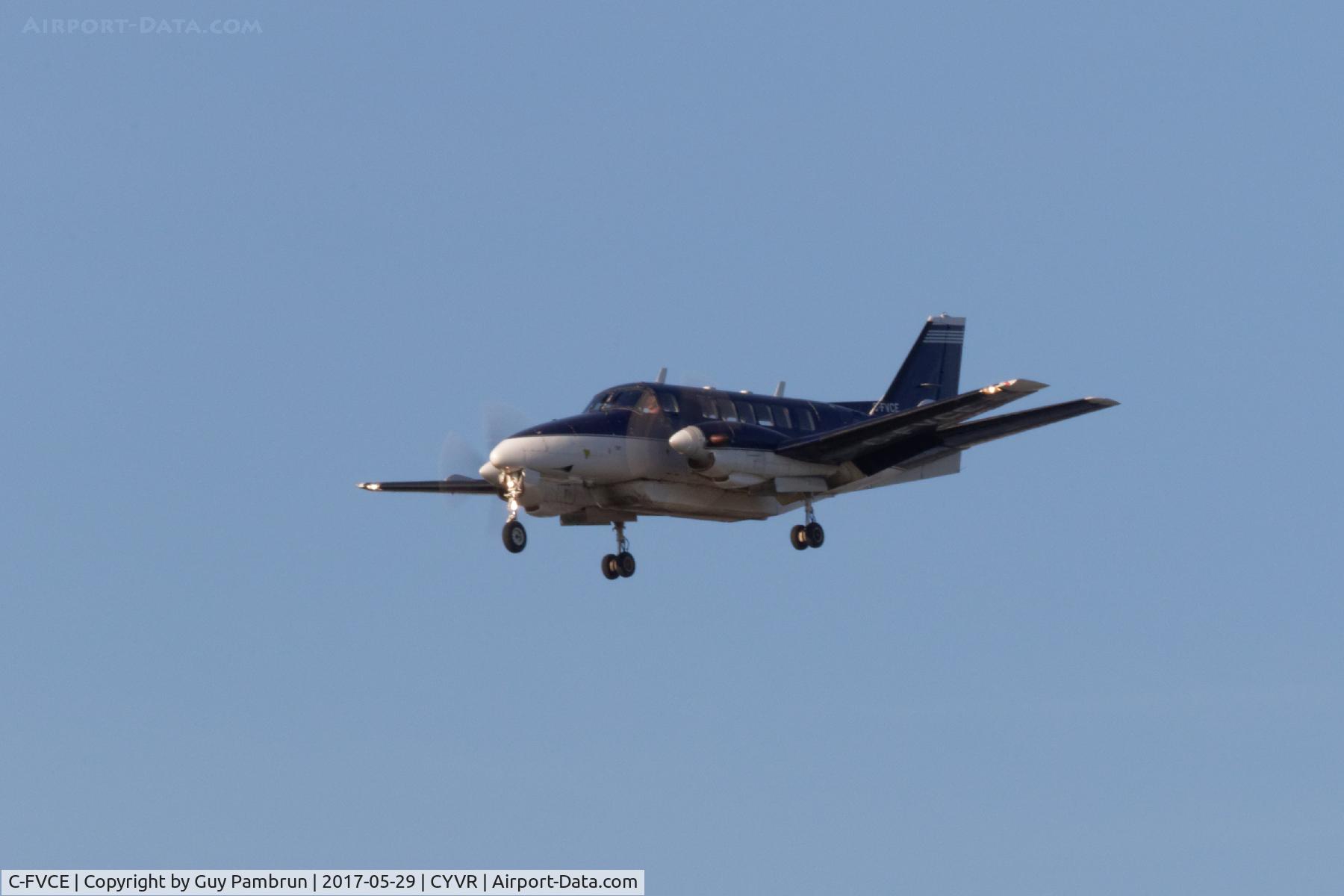 C-FVCE, 1969 Beech 99A C/N U-118, Landing