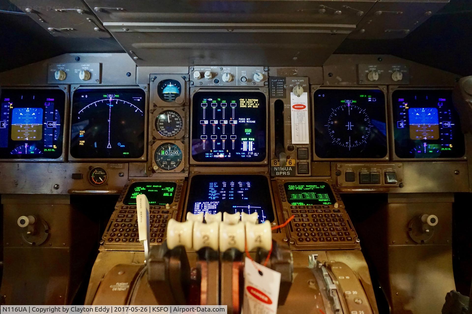 N116UA, 1998 Boeing 747-422 C/N 26908, SFO 2017.
