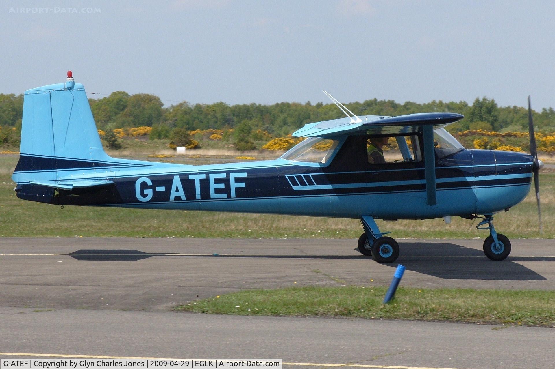 G-ATEF, 1965 Cessna 150E C/N 150-61378, Previously N3978U. Owned by Swans Aviation. Good to see this lovely little Cessna on the move, even the marker post matches its bright blue scheme.
