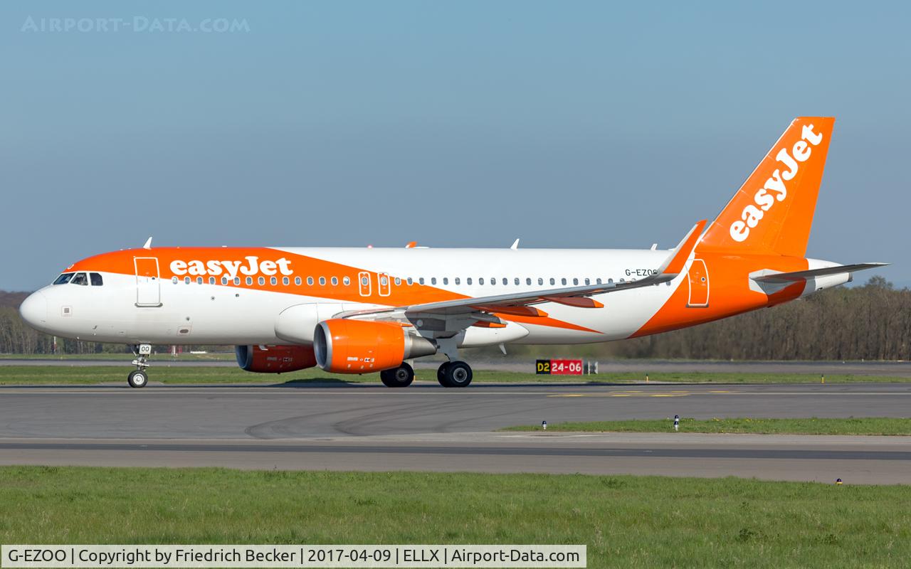 G-EZOO, 2015 Airbus A320-214 C/N 6606, taxying to the apron