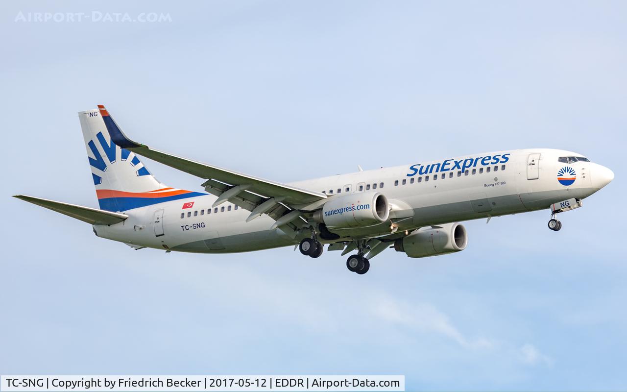 TC-SNG, 2008 Boeing 737-8HC C/N 36530, on final RW27
