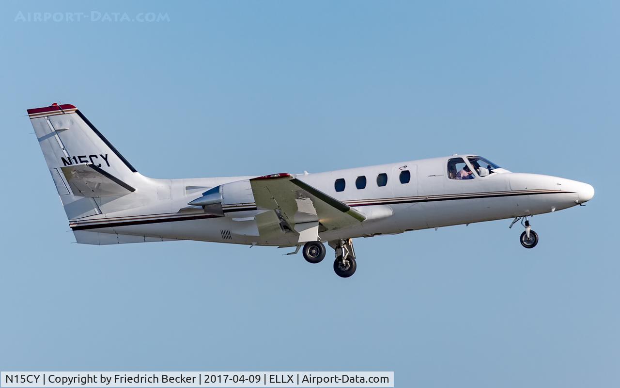 N15CY, 1980 Cessna 501 Citation I/SP C/N 501-0152, departure via RW24