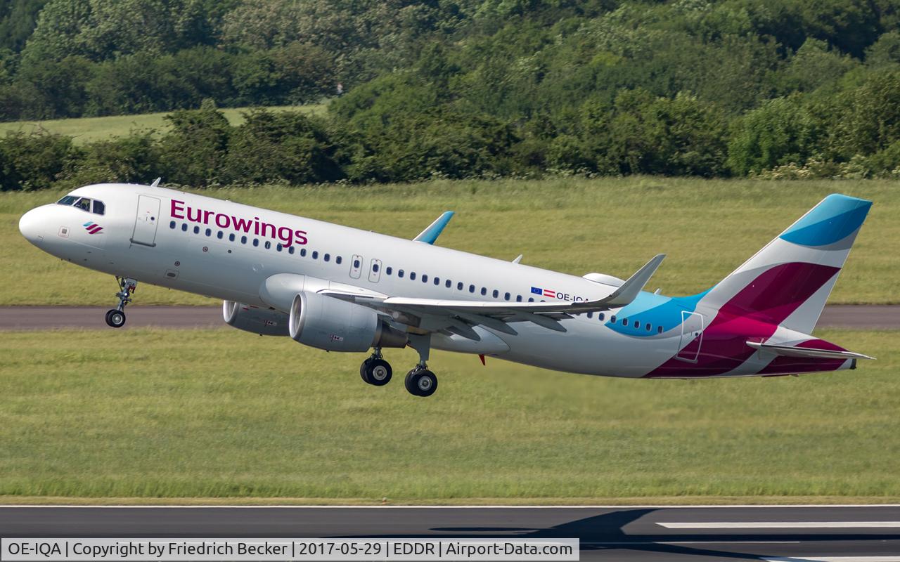 OE-IQA, 2016 Airbus A320-214 C/N 6992, departure via RW27