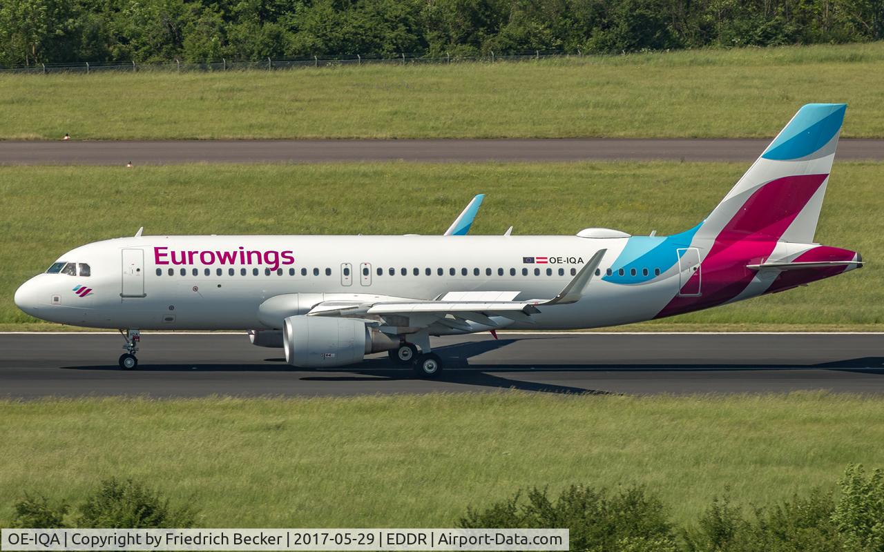 OE-IQA, 2016 Airbus A320-214 C/N 6992, decelerating after touchdown