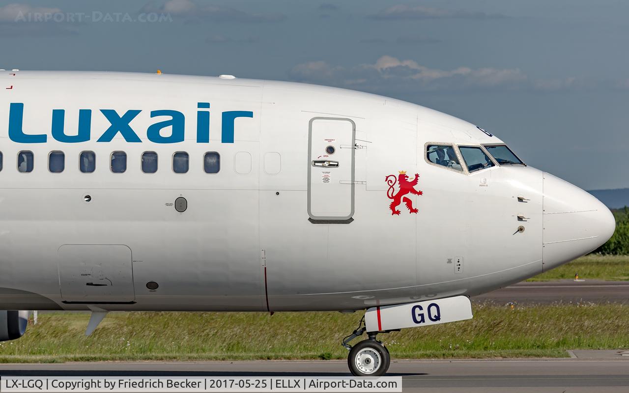 LX-LGQ, 2004 Boeing 737-7C9 C/N 33802, taxying to the active