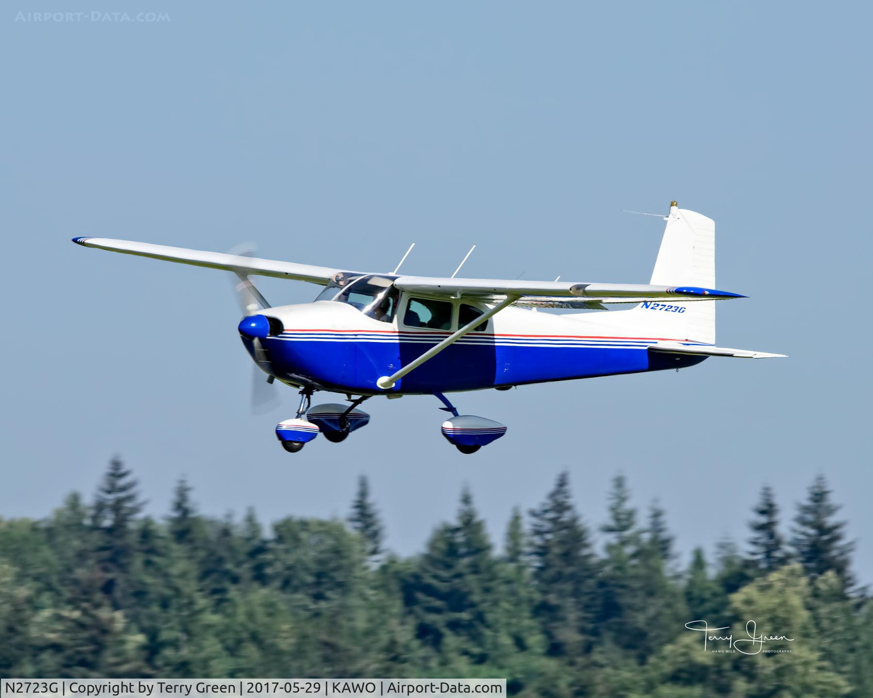 N2723G, 1959 Cessna 182B Skylane C/N 52023, KAWO