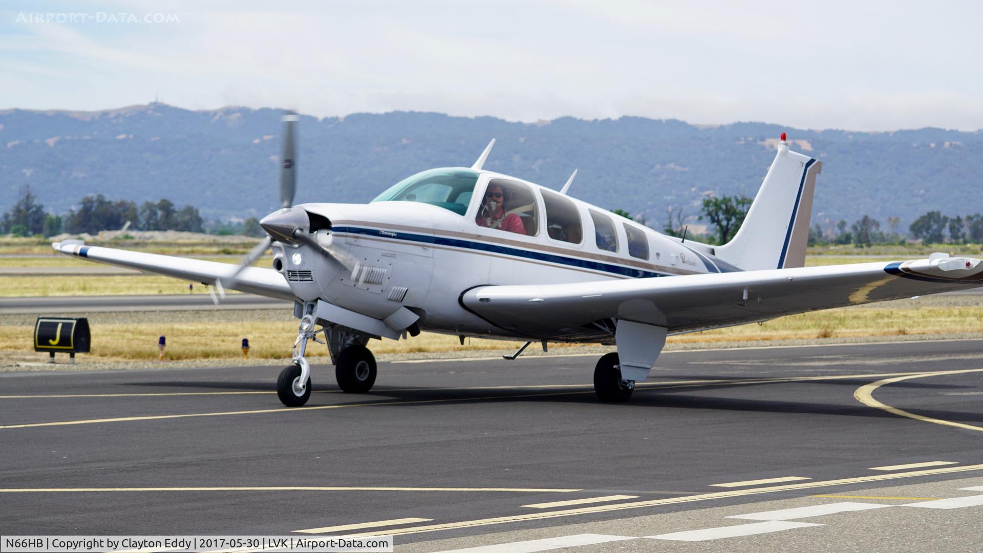 N66HB, 1976 Beech A36 Bonanza 36 C/N E-888, Livermore Airport California. 2017.