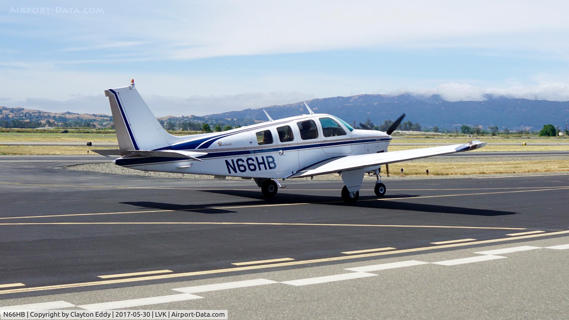 N66HB, 1976 Beech A36 Bonanza 36 C/N E-888, Livermore Airport California. 2017.