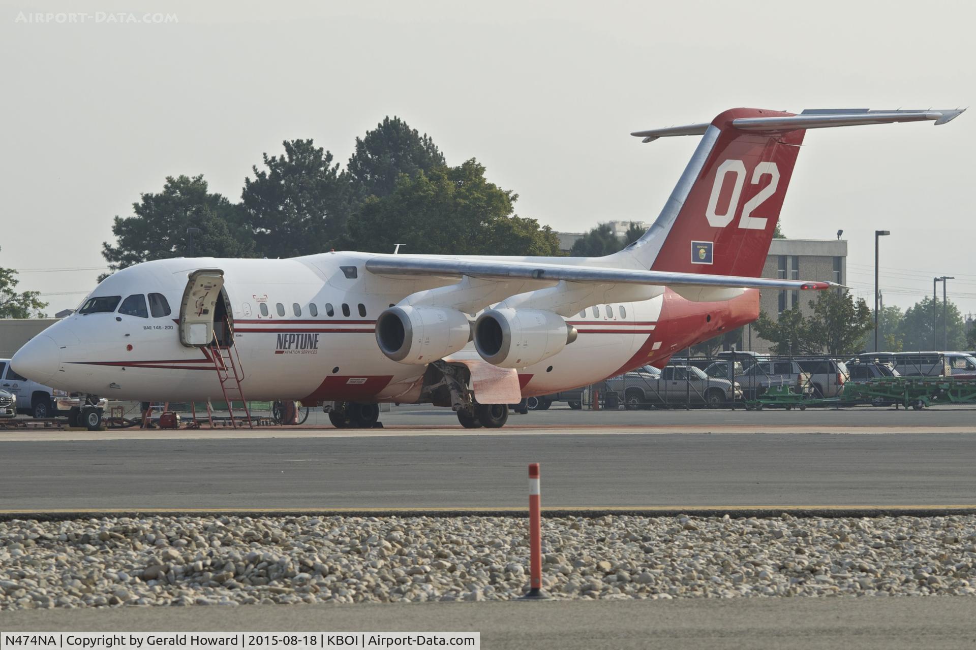 N474NA, British Aerospace BAe.146-200A C/N E2084, Parked on the NIFC ramp.