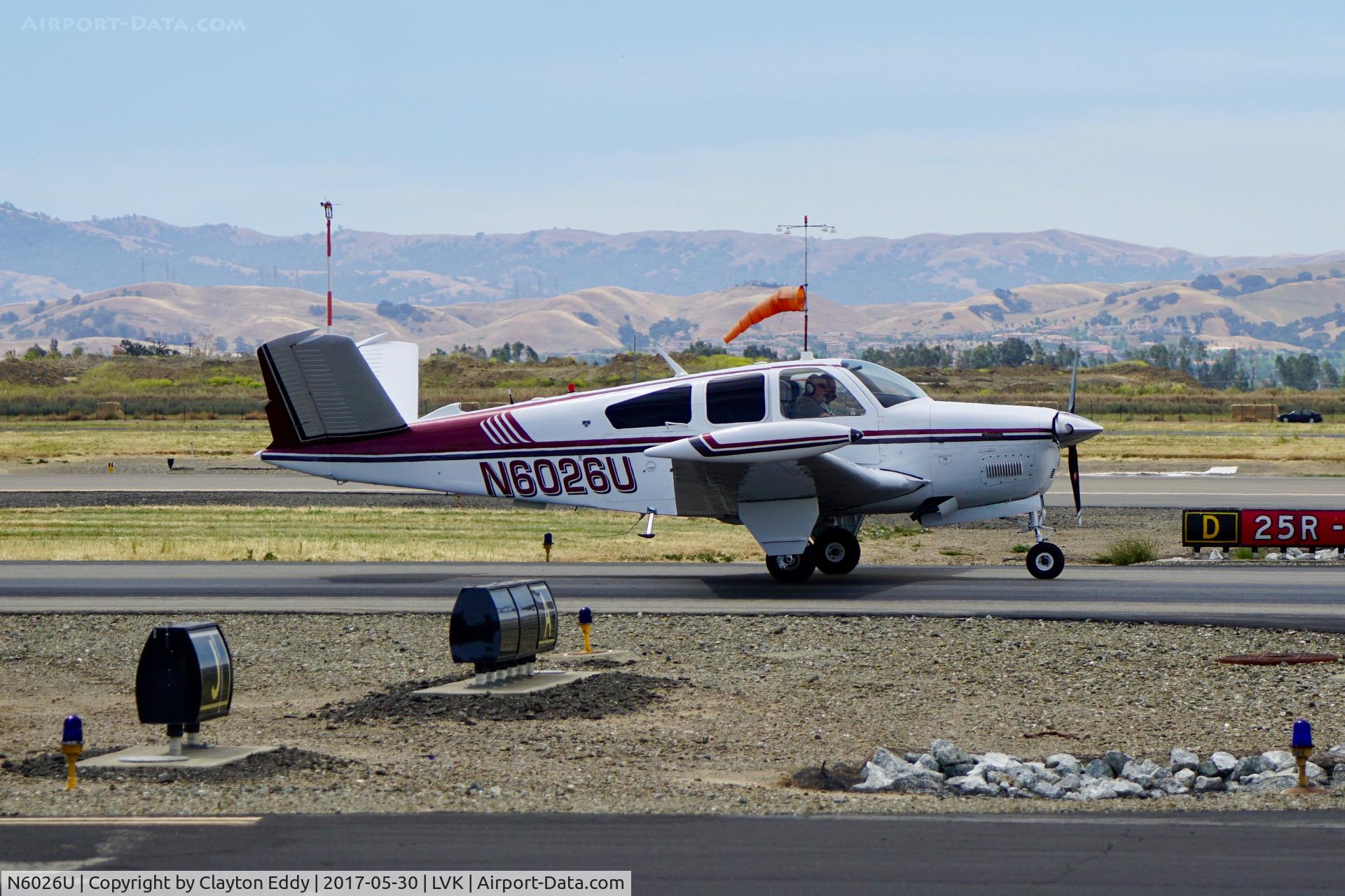 N6026U, 1979 Beech V35B Bonanza C/N D-10218, Livermore Airport California 2017.