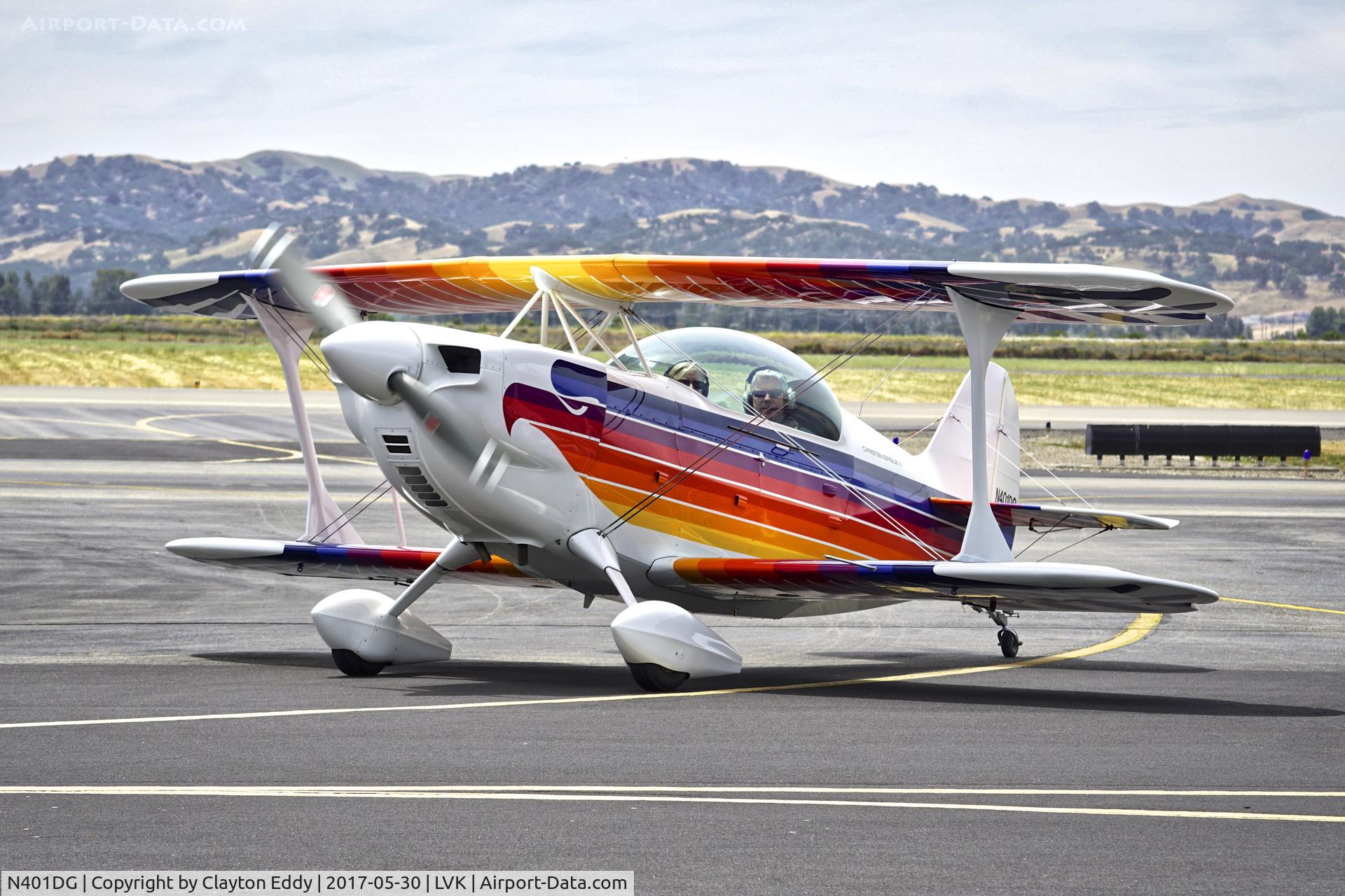 N401DG, Christen Eagle II C/N GOOD 0001, Livermore Airport California 2017.