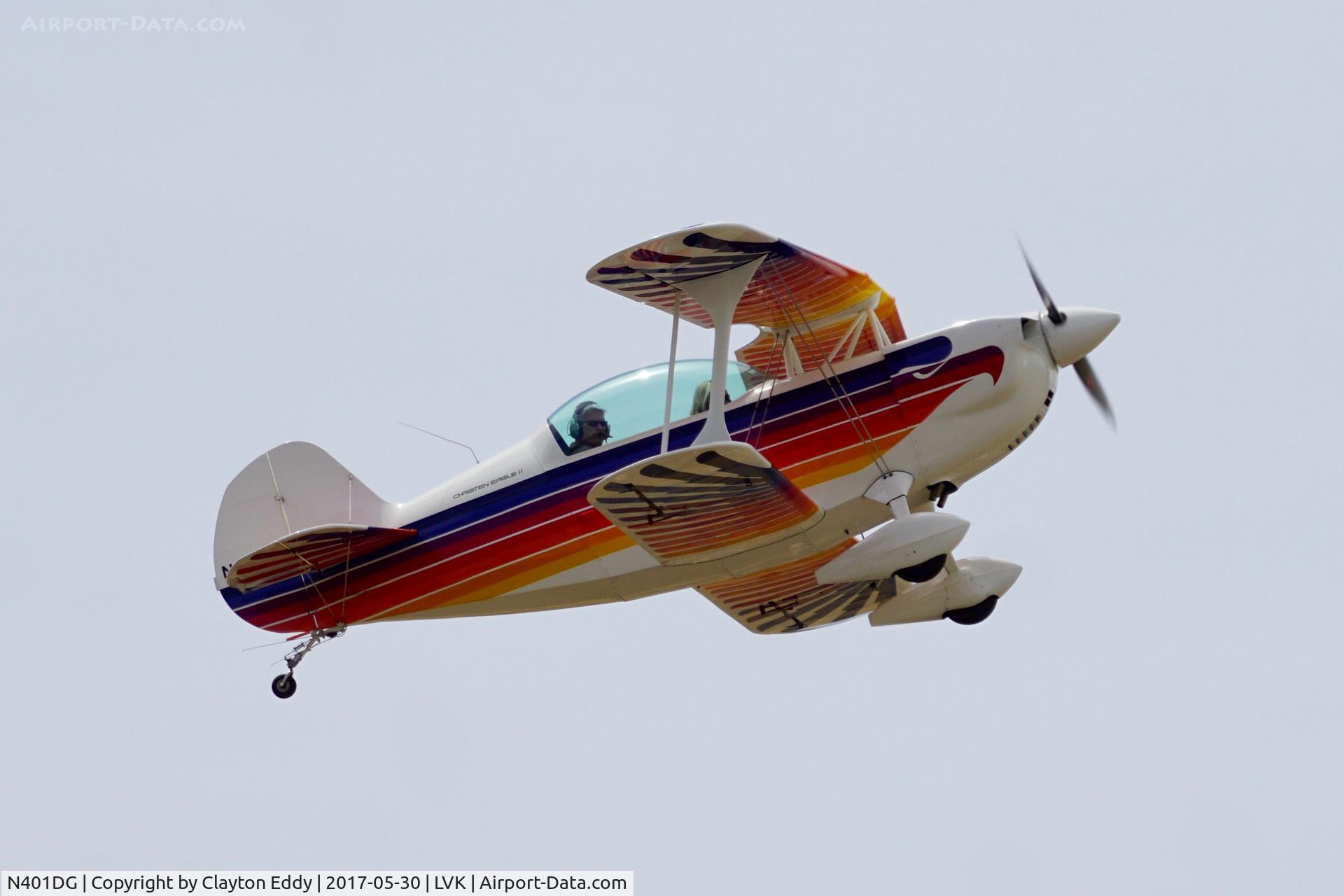 N401DG, Christen Eagle II C/N GOOD 0001, Livermore Airport California 2017.