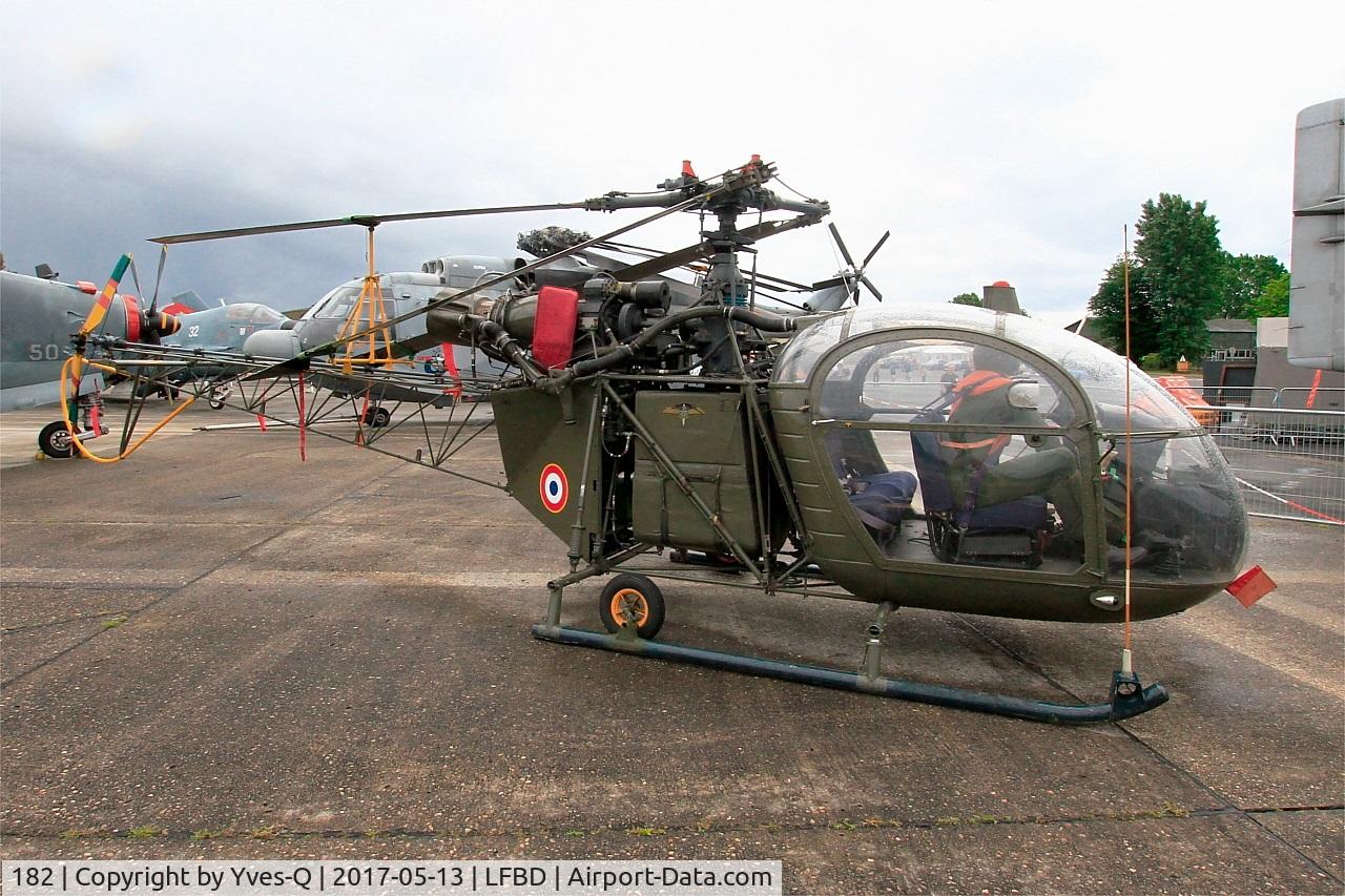 182, Sud SE-3130 Alouette II C/N 1112/C24-M182, Sud SE-3130 Alouette II, Preserved  at C.A.E.A museum, Bordeaux-Merignac Air base 106 (LFBD-BOD)
