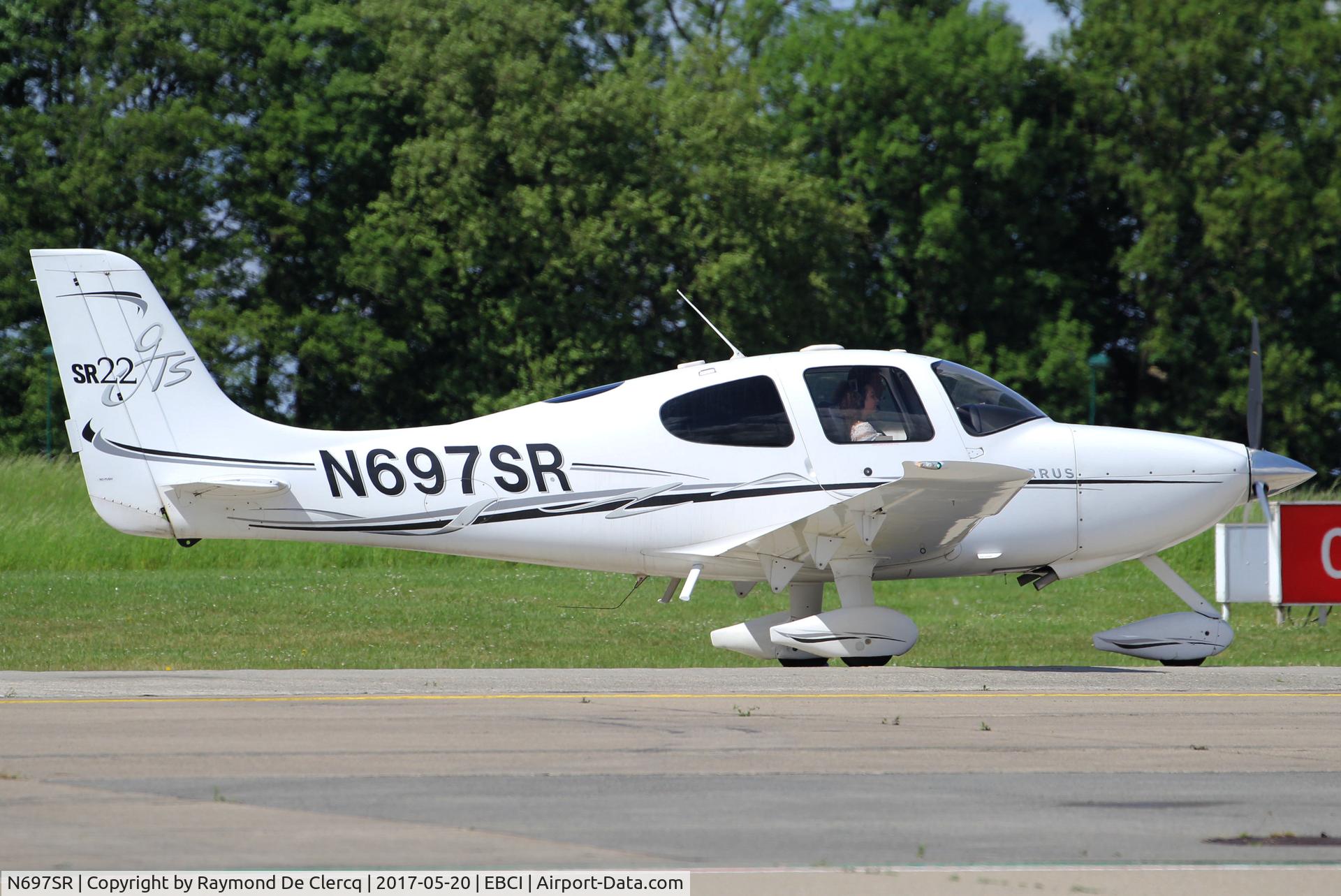 N697SR, 2006 Cirrus SR22 GTS C/N 1827, At Gosselies.