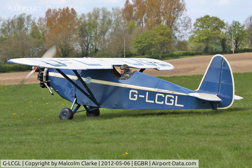 G-LCGL, 1993 Comper CLA7 Swift Replica C/N PFA 103-11089, Comper CLA47 Swift Replica at Breighton Airfield's May-hem Fly-In. May 6th 2012.