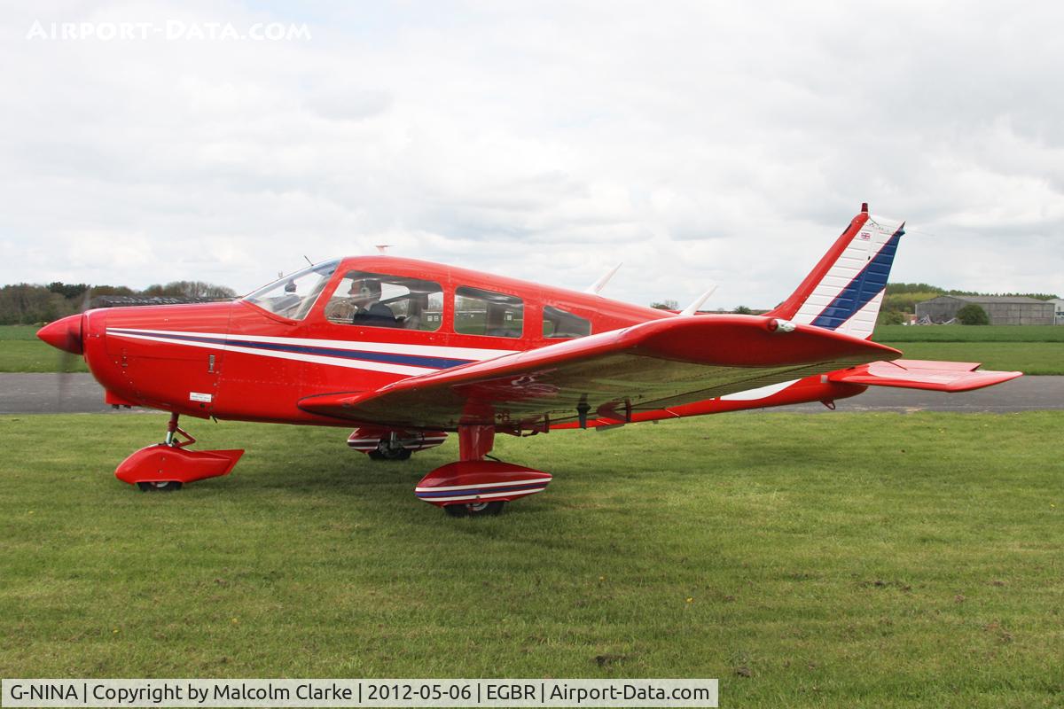 G-NINA, 1977 Piper PA-28-161 Cherokee Warrior II C/N 28-7716162, Piper PA-28-161 Cherokee Warrior II at Breighton Airfield's May-hem Fly-In. May 6th 2012.