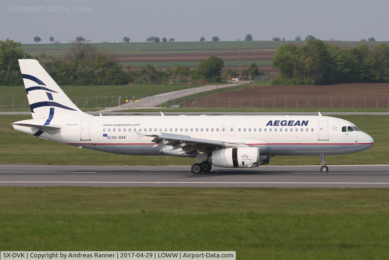SX-DVK, 2008 Airbus A320-232 C/N 3392, Aegean A320