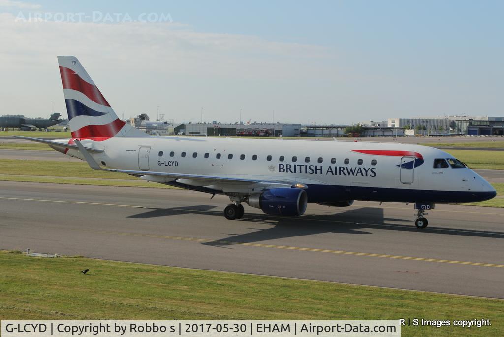 G-LCYD, 2009 Embraer 170STD (ERJ-170-100STD) C/N 17000294, G-LCYD EM 170 of British Airways City flyer seen at Amsterdam Schiphol Airport.
