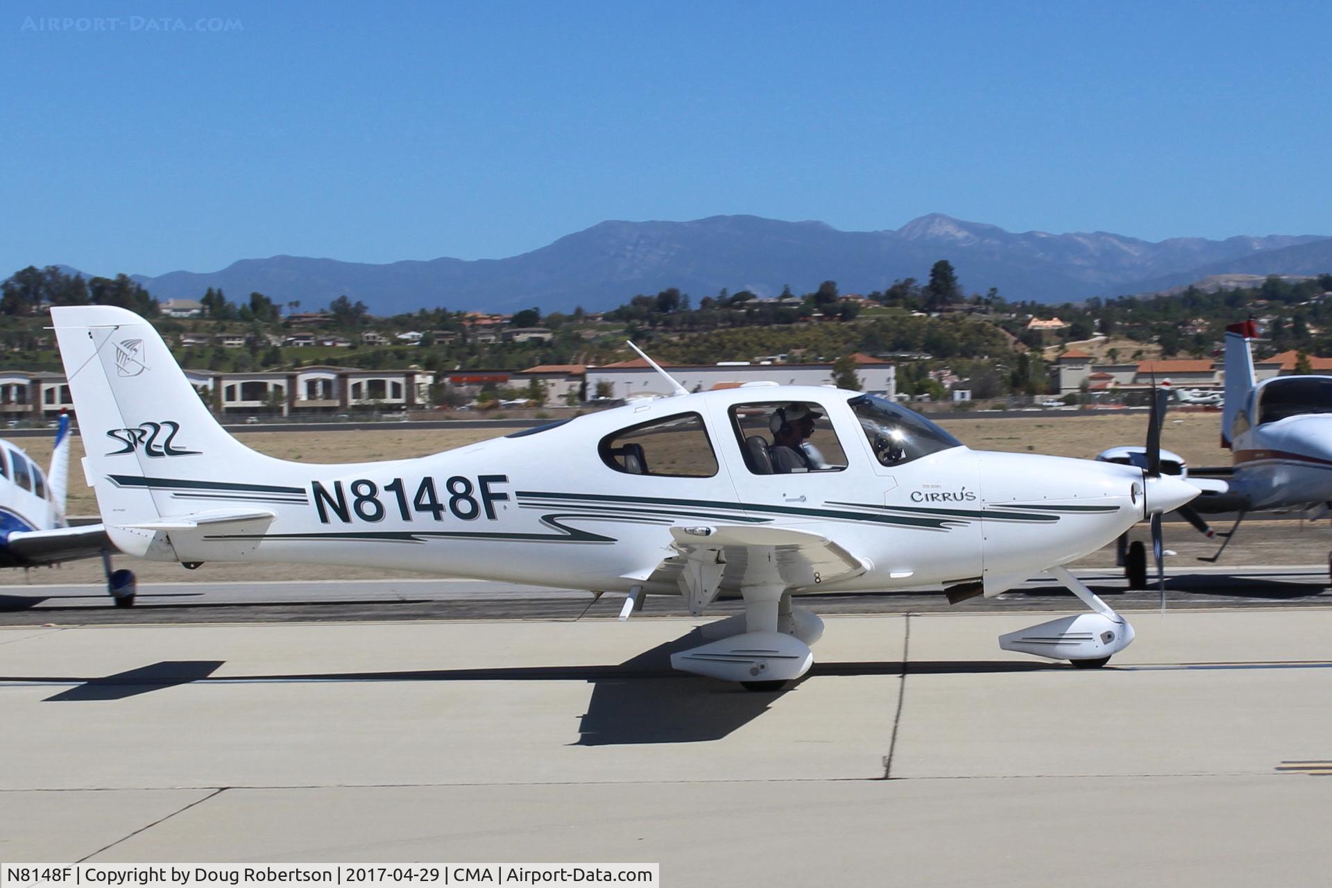 N8148F, 2003 Cirrus SR22 C/N 0769, 2003 Cirrus SR22, Continental IO-550-N 310 Hp, taxi to overflow parking area, at AOPA FLY-IN
