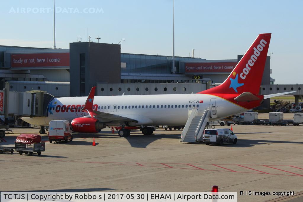TC-TJS, 2006 Boeing 737-81B C/N 34252, TC-TJS seen at Amsterdam Schiphol Airport.