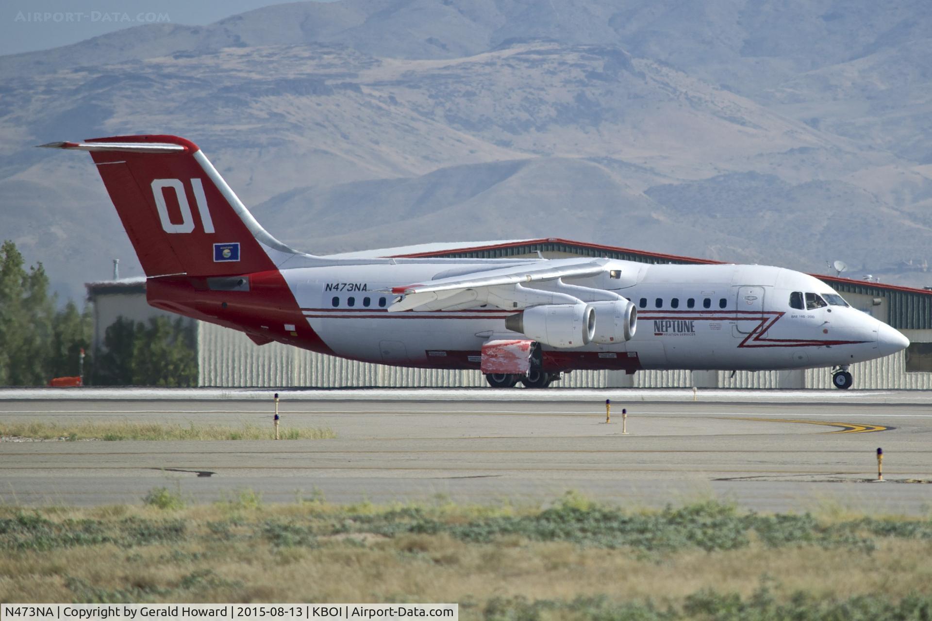 N473NA, 1985 British Aerospace BAe.146-200A C/N E2045, Take off roll on RWY 10L.